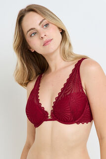 FALLON SOUTIEN-GORGE AMPLIFORME DENTELLE ROUGE