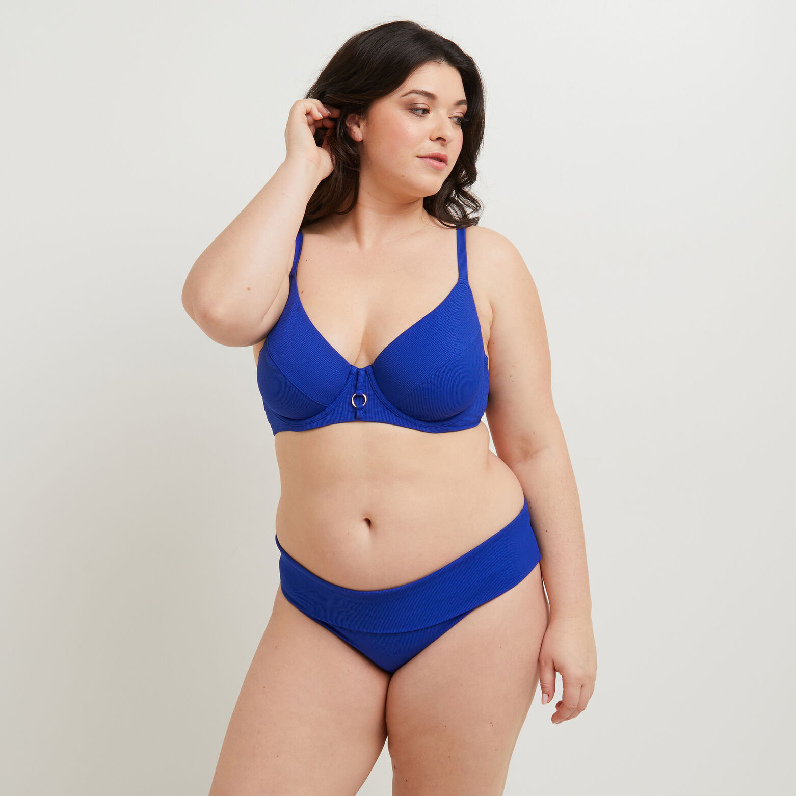 MALOU Maillot de bain culotte maxi BLEU