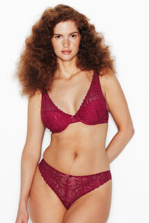ISADORA SOUTIEN-GORGE AMPLIFORME FOULARD BORDEAUX