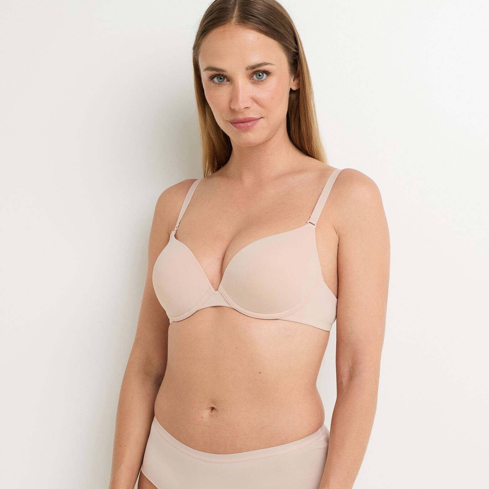 PERFECT SOUTIEN-GORGE PUSH UP MICROFIBRE NATUREL