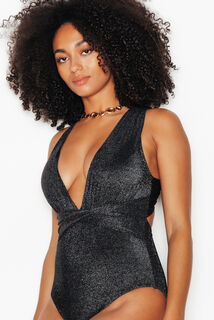 NESS Maillot de bain 1 Pi&egrave;ce sans armatures NOIR