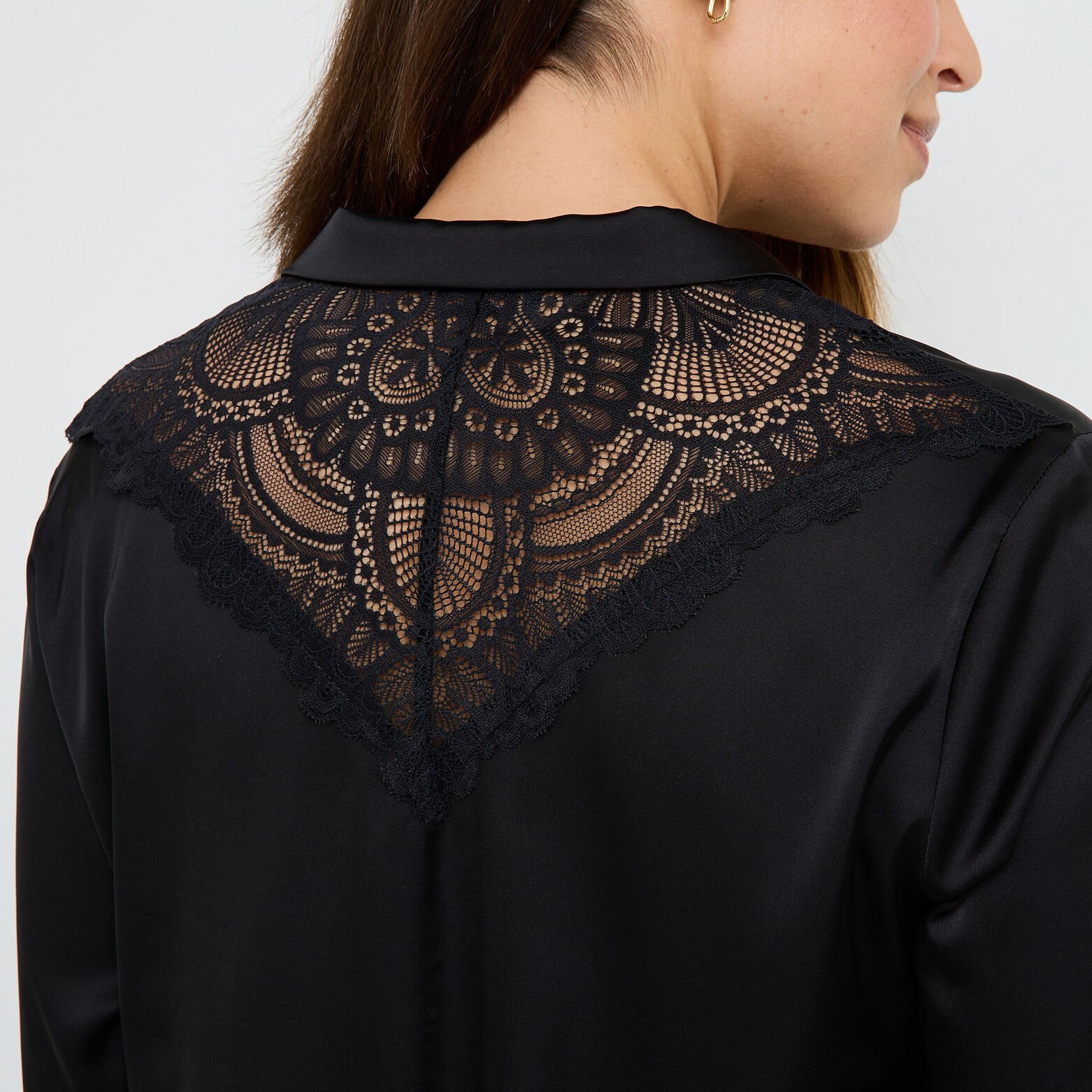 GLADIS CHEMISE MANCHES LONGUES NOIR