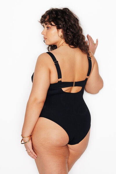 MALOU Maillot de bain 1 Pi&egrave;ce NOIR