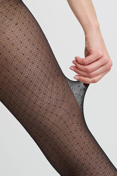 COLLANT FANTAISIE 20 DENIERS NOIR