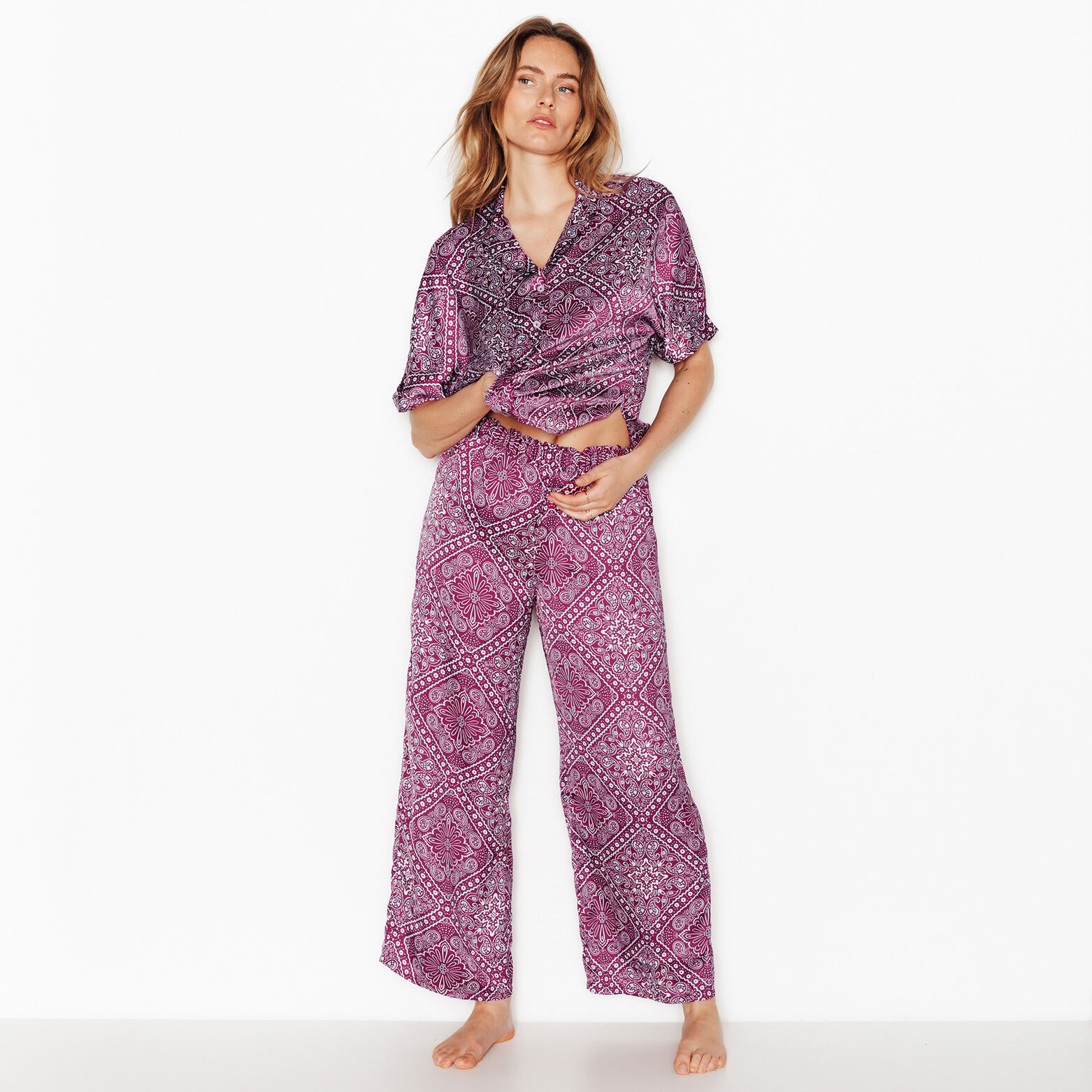 GIRLY PANTALON 7/8 MULTICO ROSE