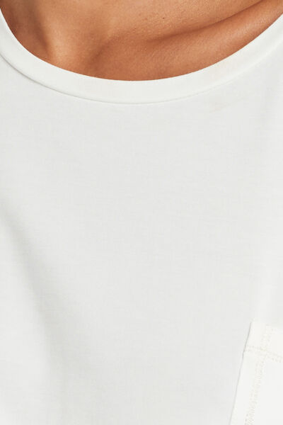 TEE SHIRT MANCHES COURTES MODAL IVOIRE
