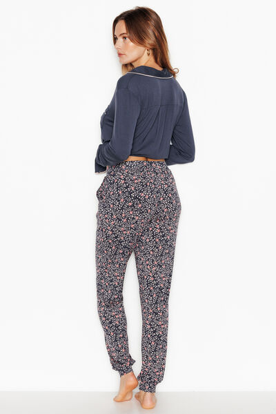 Pantalon de pyjama GRIS/ROSE