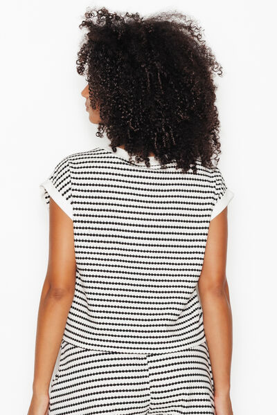 TSHIRT MANCHES COURTES MULTICO BLANC