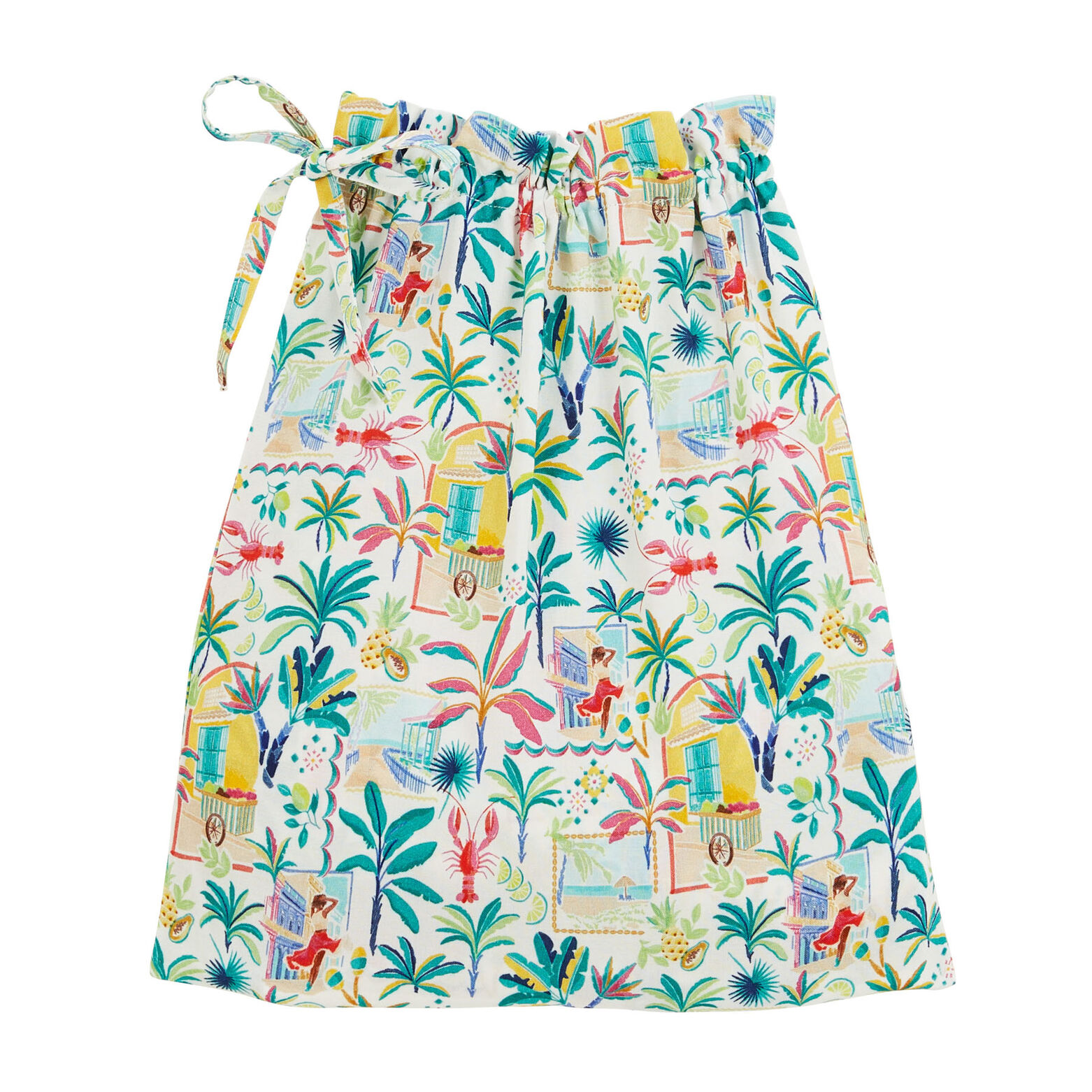 IDEALE PYJAMA SHORT 2 PIECES MULTICO BLANC