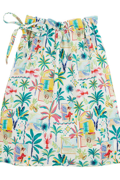 IDEALE PYJAMA SHORT 2 PIECES MULTICO BLANC