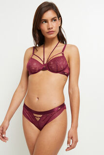 DOLLY SOUTIEN-GORGE EMBOITANT DENTELLE BORDEAUX