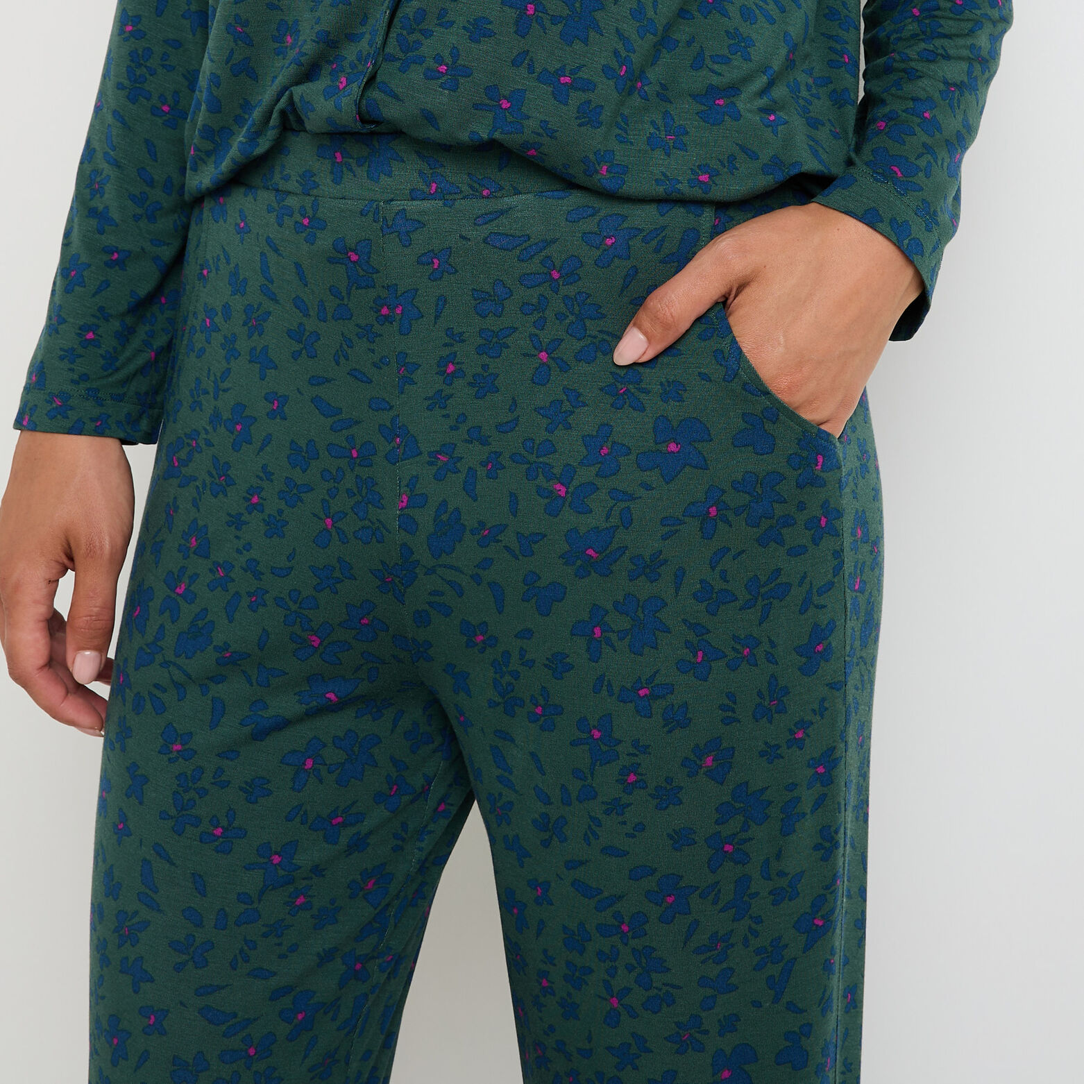 CAMILLE Pantalon de pyjama MULTICO VERT