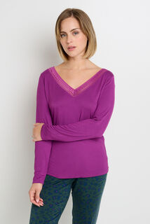 CAMILLE Tee-shirt manches longues VIOLET