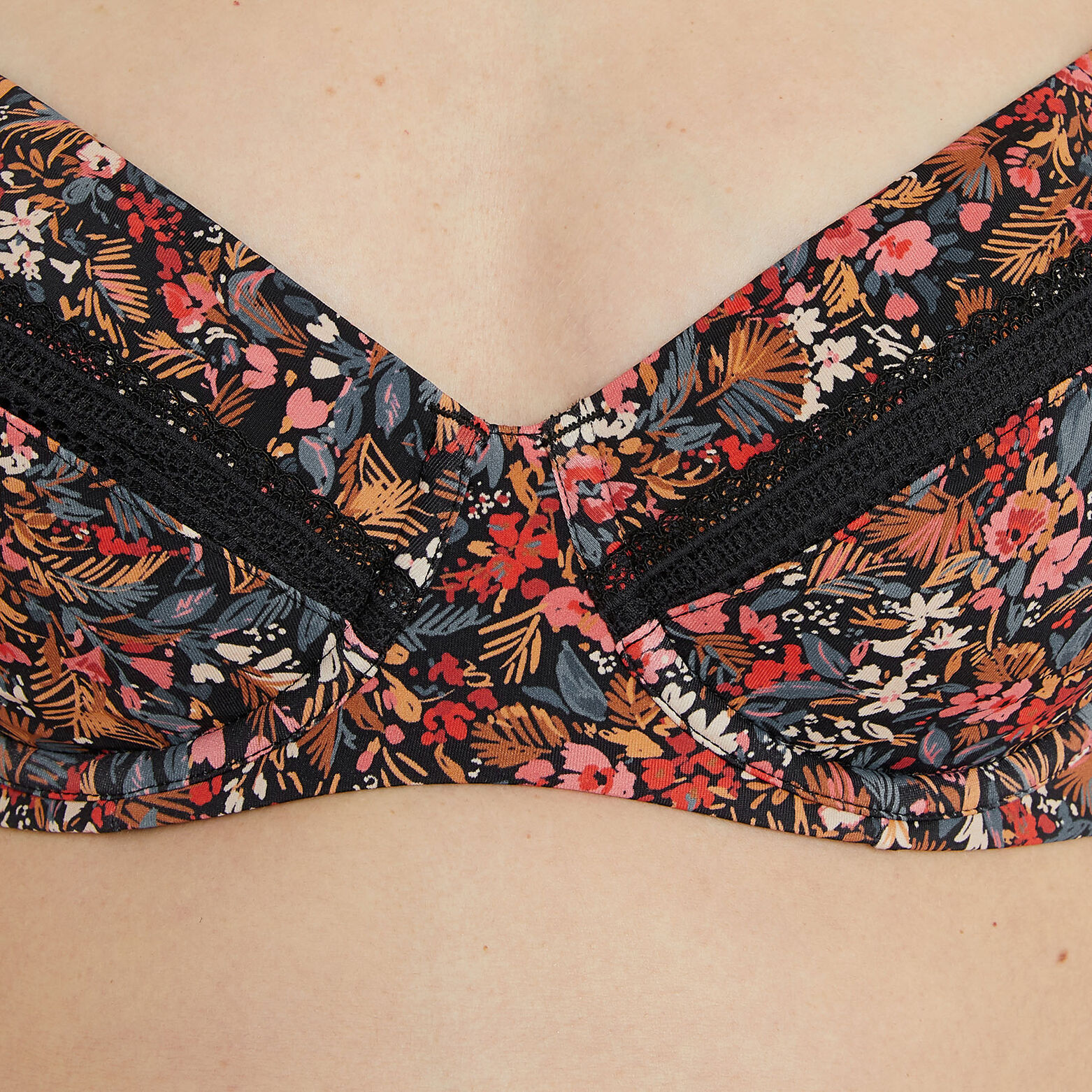 SALOME SOUTIEN-GORGE EMBOITANT GROSSESSE NOIR/BLEU