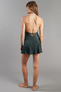 CHIARA NUISETTE SATIN VERT FONCE