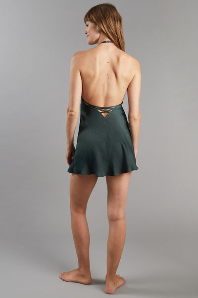 CHIARA NUISETTE SATIN VERT FONCE