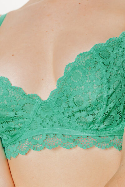 GAZELLE SOUTIEN-GORGE EMBOITANT DENTELLE Vert clair