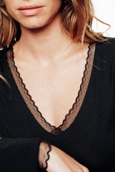 Body manches longues NOIR