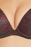 BAO SOUTIEN-GORGE PUSH TULLE BRODE MARRON