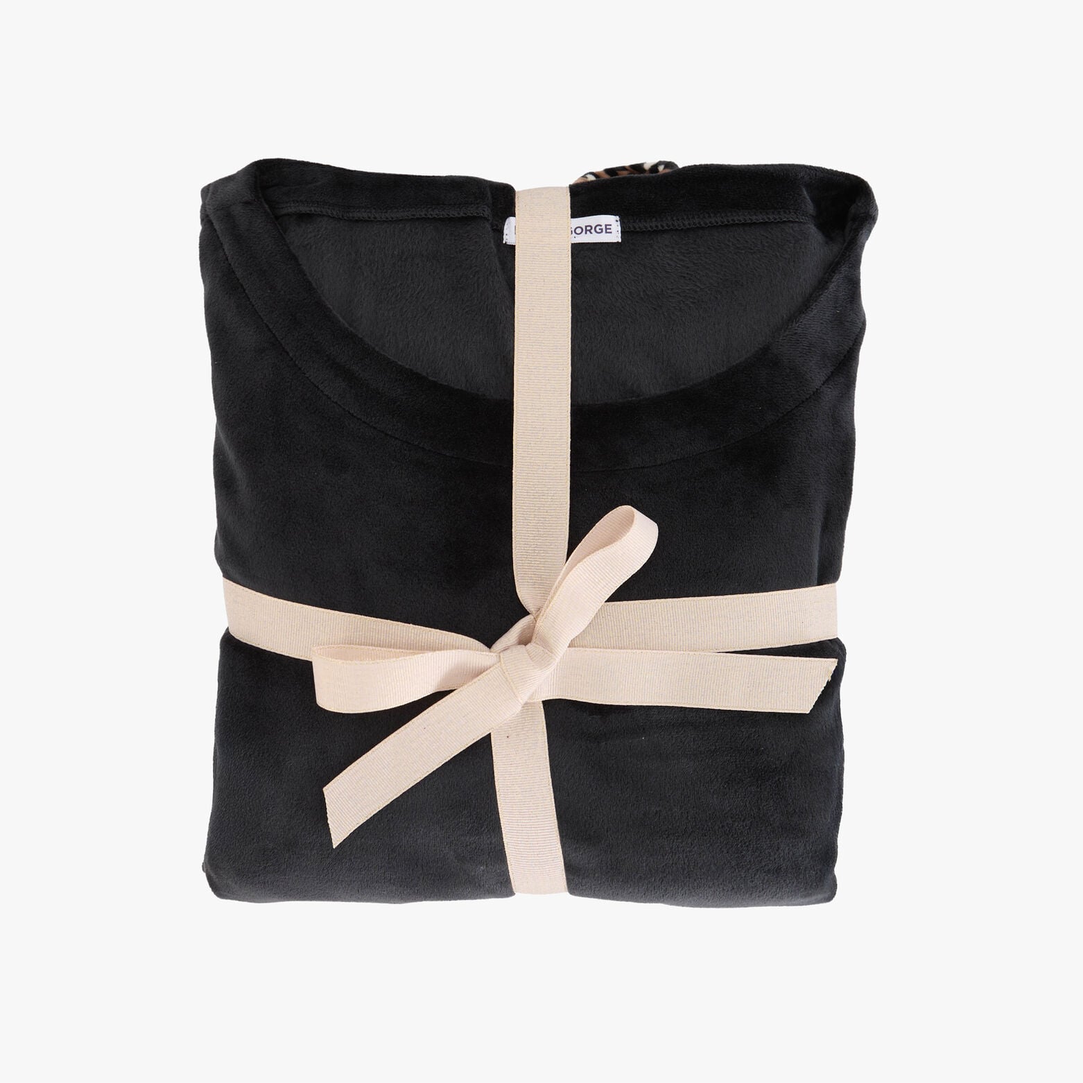 HOANI PYJAMA 2 PIECES VELOURS MULTICO NOIR