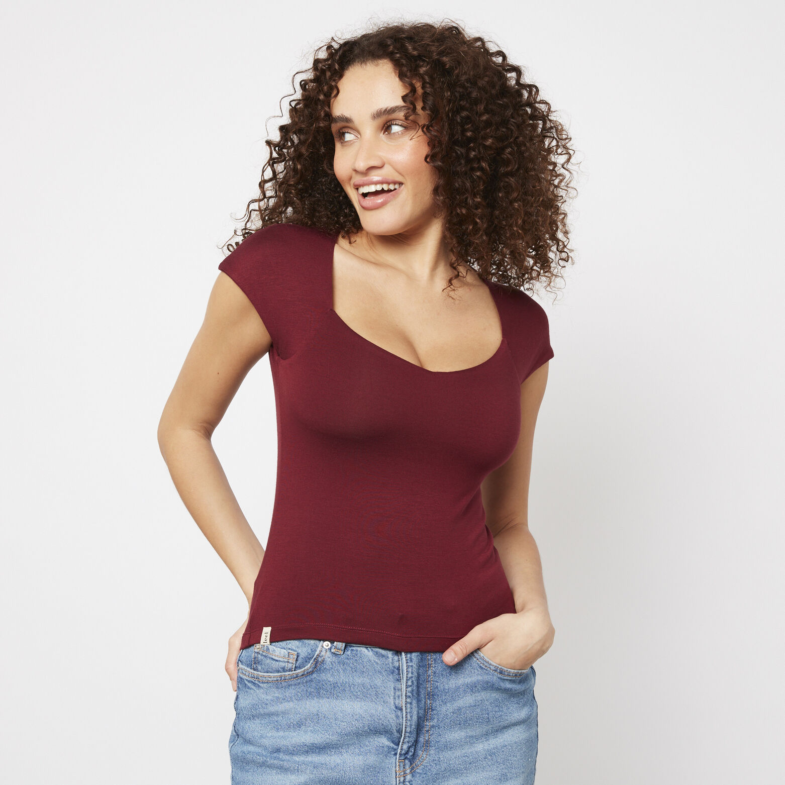 ILANA TEE-SHIRT BORDEAUX