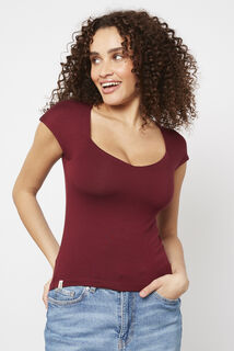 ILANA TEE-SHIRT BORDEAUX