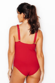 MALOU Maillot de bain 1 Pi&egrave;ce Triangle ROUGE
