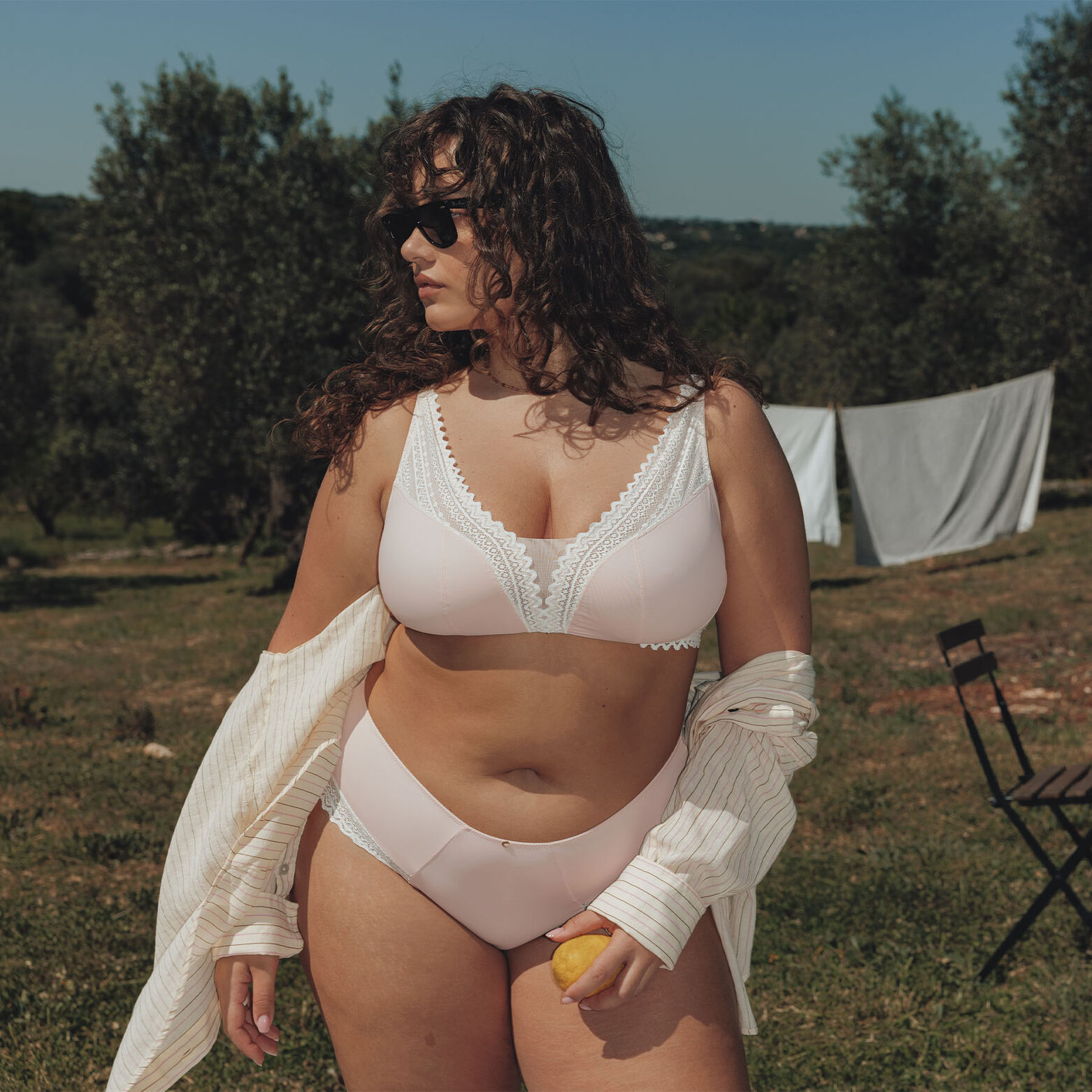 DOUCE SOUTIEN-GORGE SANS ARMATURES POUDRE