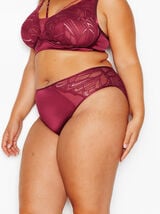 JAINA CULOTTE DENTELLE BORDEAUX