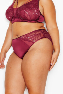JAINA CULOTTE DENTELLE BORDEAUX