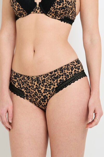SHORTY MICROFIBRE MULTICO NOIR