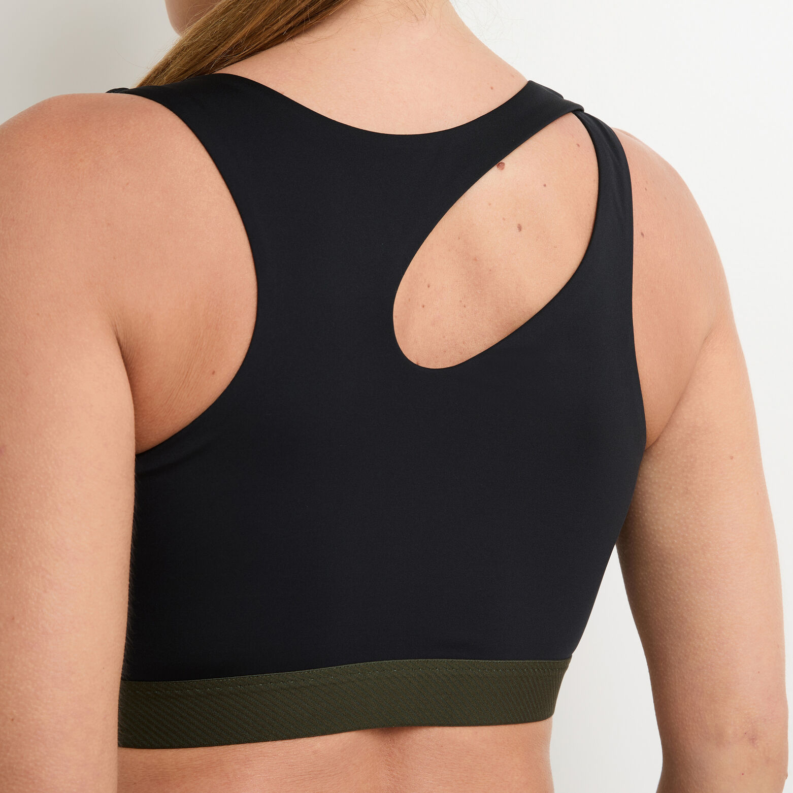 FLOW BRASSIERE SPORT ASYMETRIQUE  NOIR