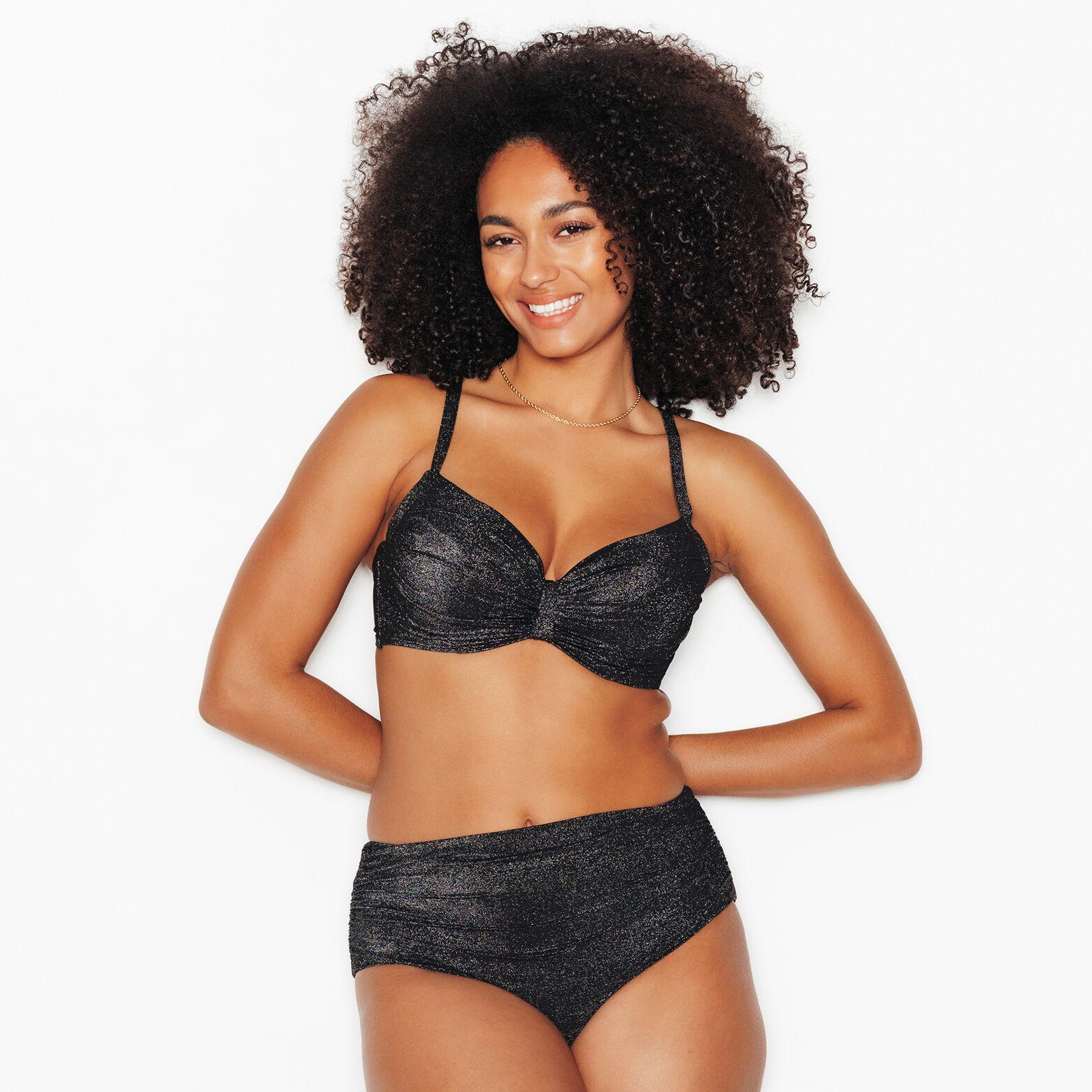 NESS Maillot de bain Ampliforme NOIR