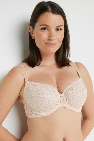 BIANCA SOUTIEN-GORGE EMBOITANT DENTELLE POUDRE