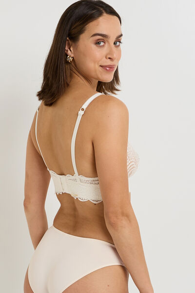 DENTELLE SOUTIEN-GORGE AMPLI FOULARD DENTELLE ECRU