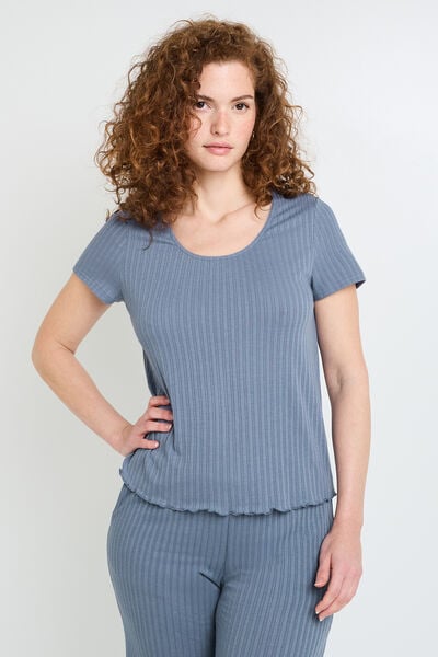 Tee-shirt manches courtes BLEU