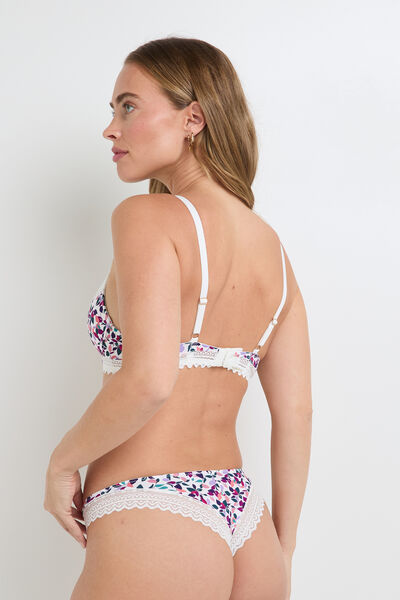 SOUTIEN-GORGE AMPLIFORME MICROFIBRE MULTICO BLANC