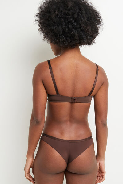 TANGA MICROFIBRE MARRON