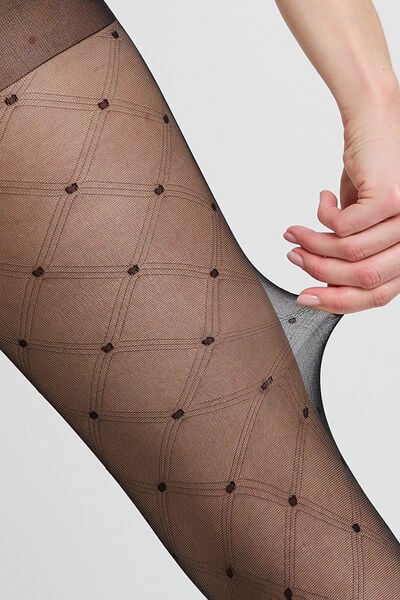 COLLANT FANTAISIE 40 DENIERS NOIR
