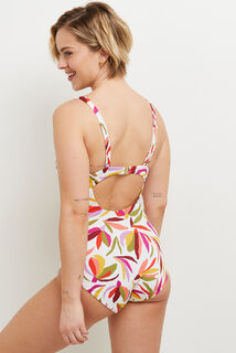 MAYA MAILLOT DE BAIN UNE PIECE  MULTICO BLANC