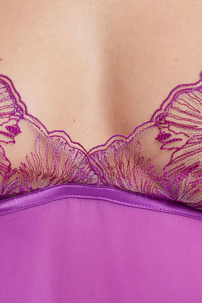NUISETTE TULLE BRODE VIOLET