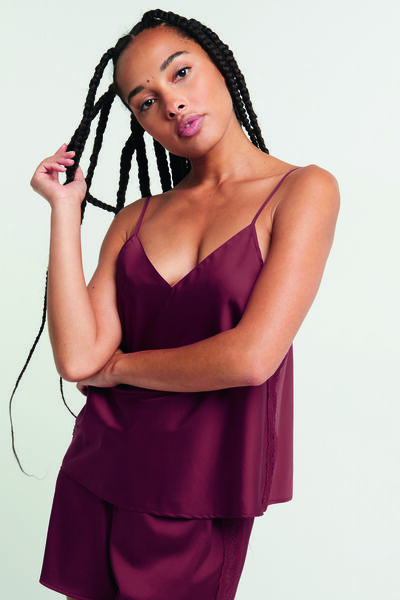 TOP SATIN ROUGE
