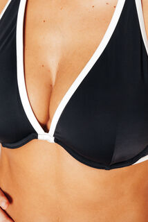 NOELI Maillot de bain triangle plunge NOIR