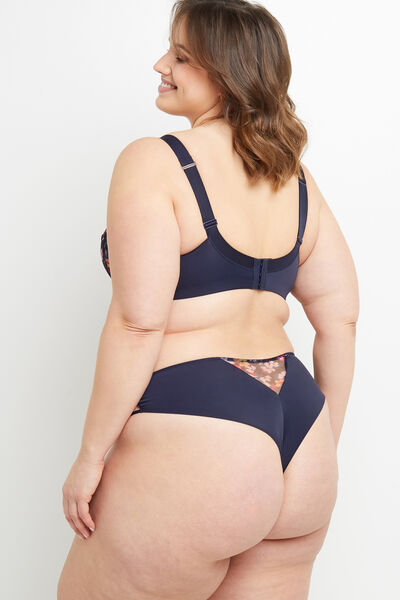 BLANCHE TANGA TULLE MULTICO BLEU