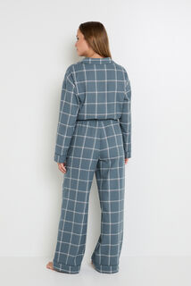Ensemble FAMILLE bleu chemise & pantalon