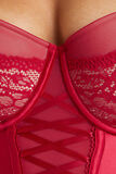 TRINITY GUEPIERE DENTELLE ROUGE