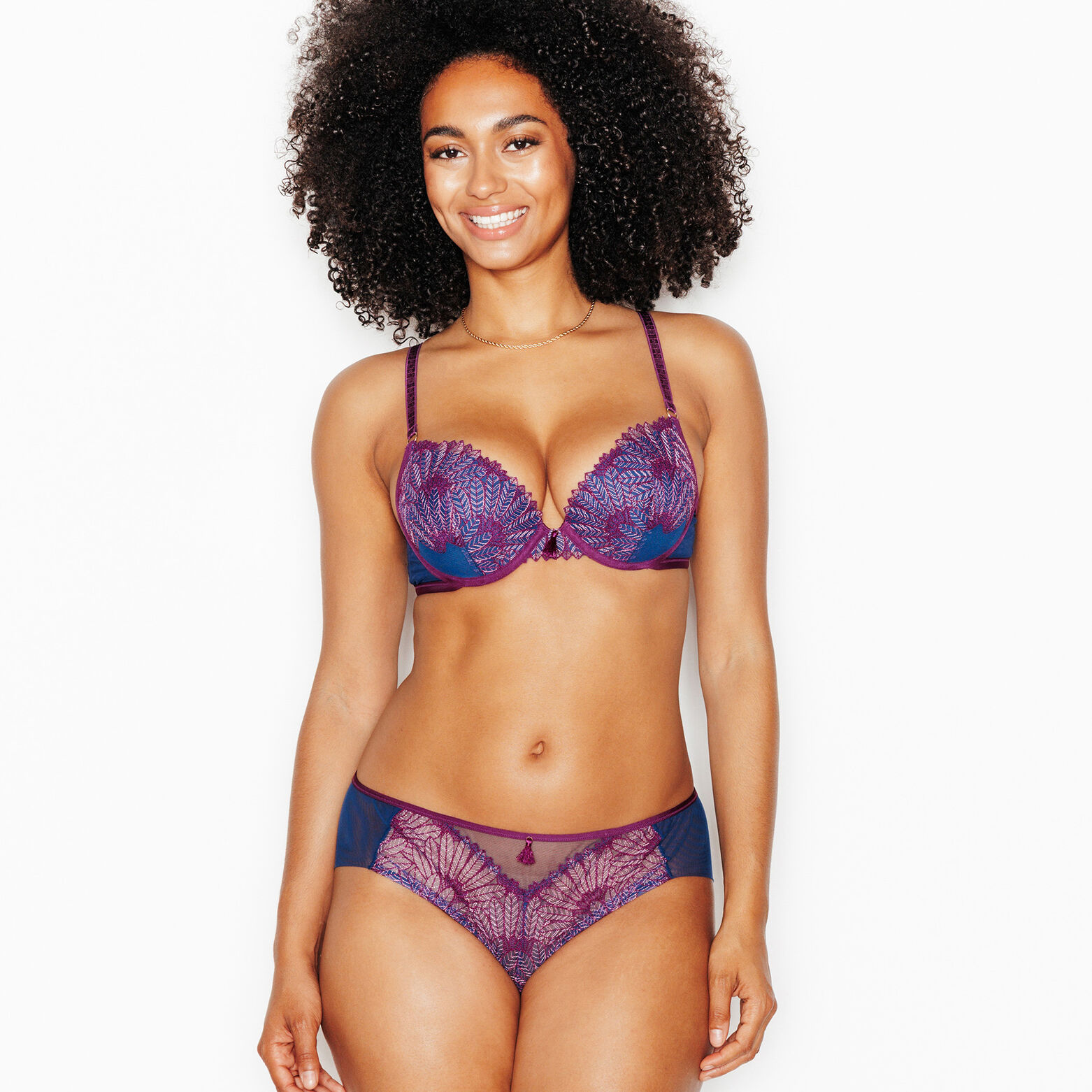 JELYANE SOUTIEN-GORGE AMPLIFORME PUSH-UP MULTICO BLEU