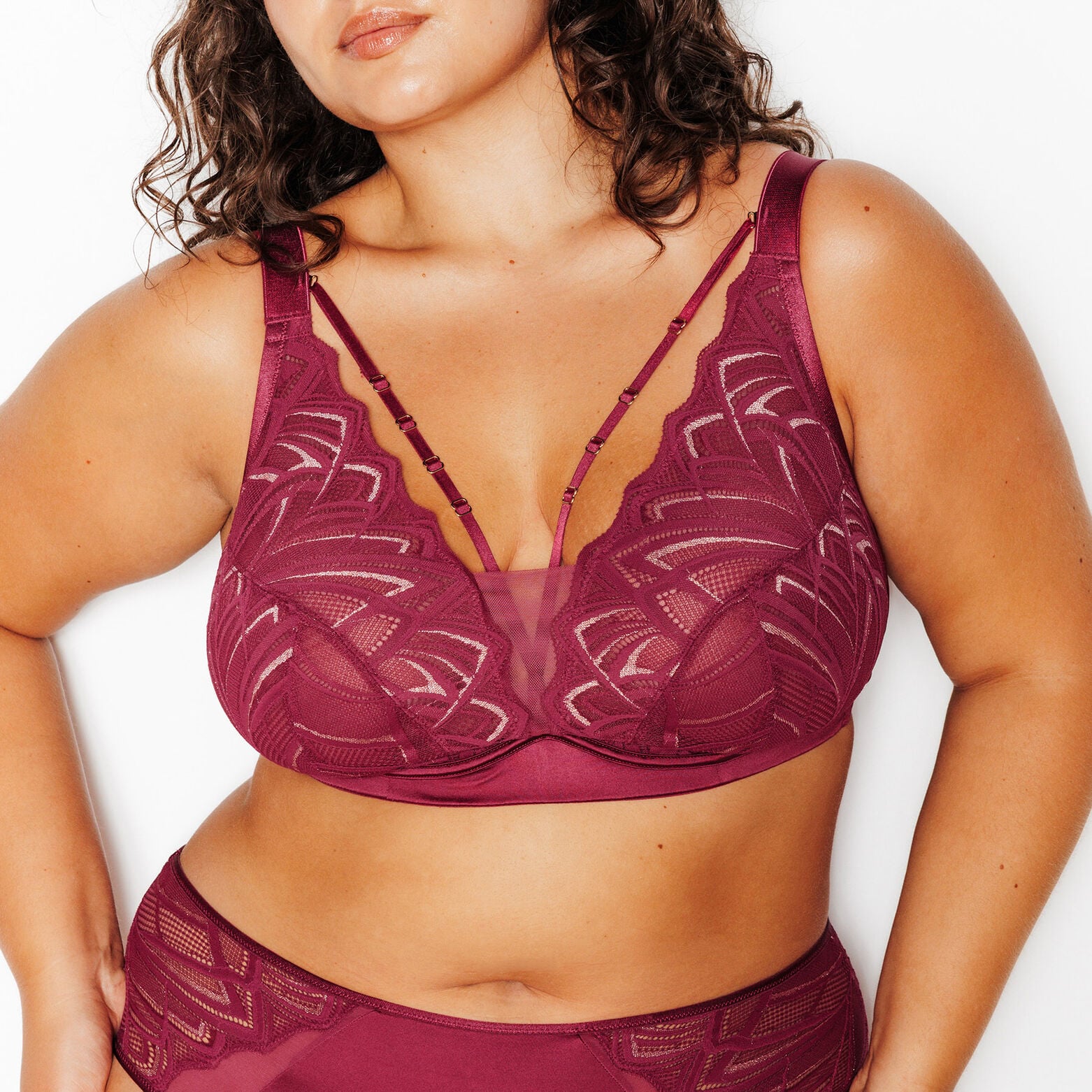 JAINA SOUTIEN-GORGE SANS ARMATURES BORDEAUX