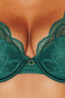 INOUIE SOUTIEN-GORGE AMPLIFORME FOULARD VERT