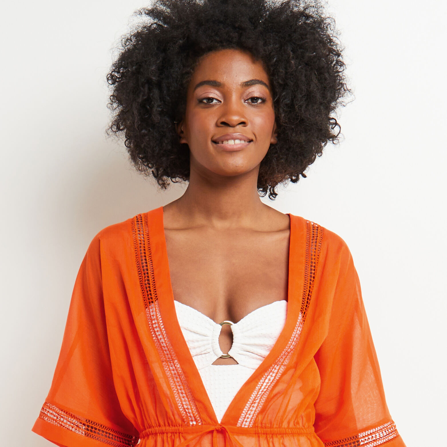 MAUD TUNIQUE VOILE COTON CORAIL